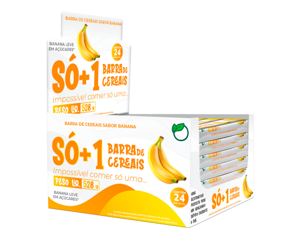 SÓ+1 BARRINHA DE CEREAIS - SABOR BANANA