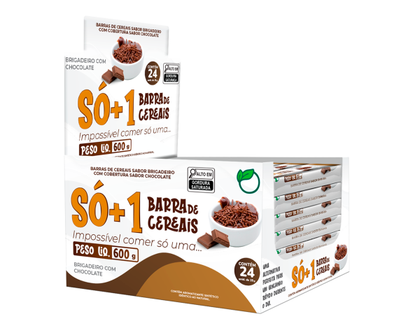 SÓ+1 BARRINHA DE CEREAIS - SABOR BRIGADEIRO COM CHOCOLATE